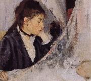 Berthe Morisot Detail of Cradle oil on canvas